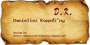 Danielisz Koppány névjegykártya